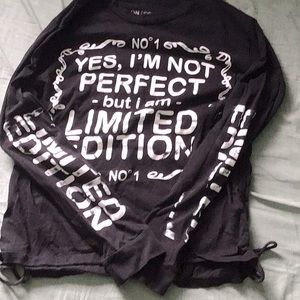 Vintage “Limited Edition”, Black, On Fire, Cotten, Sweatshirt